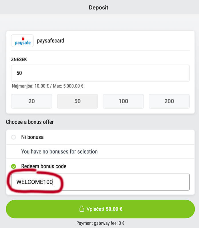Bet at home bonus