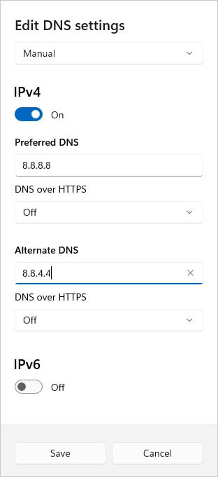 Menjava DNS